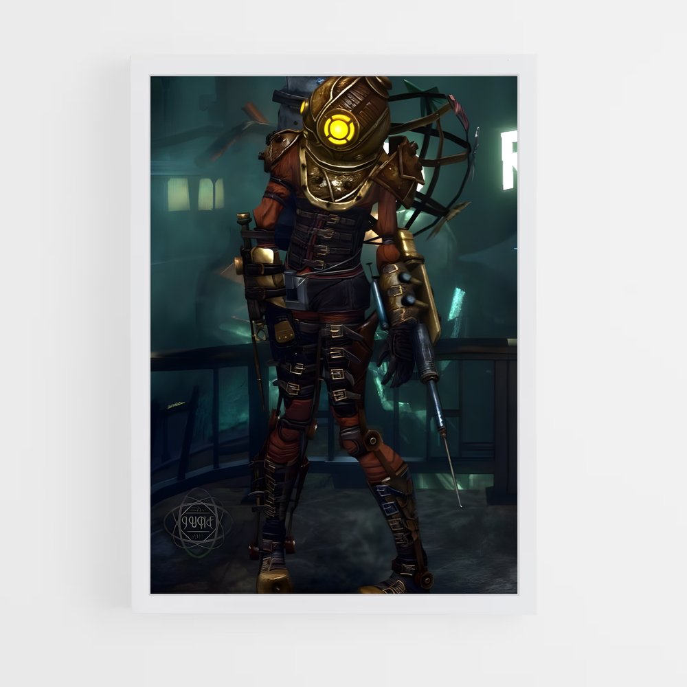 Poster Big Daddy Bio – affiche Bioshock (vue 3)